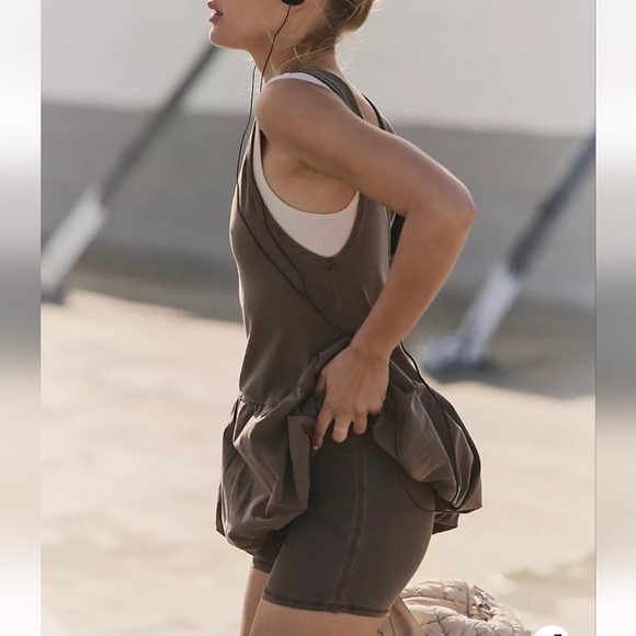 Free People Hot Shot Bubble Set Hickory - Picture 4 of 11